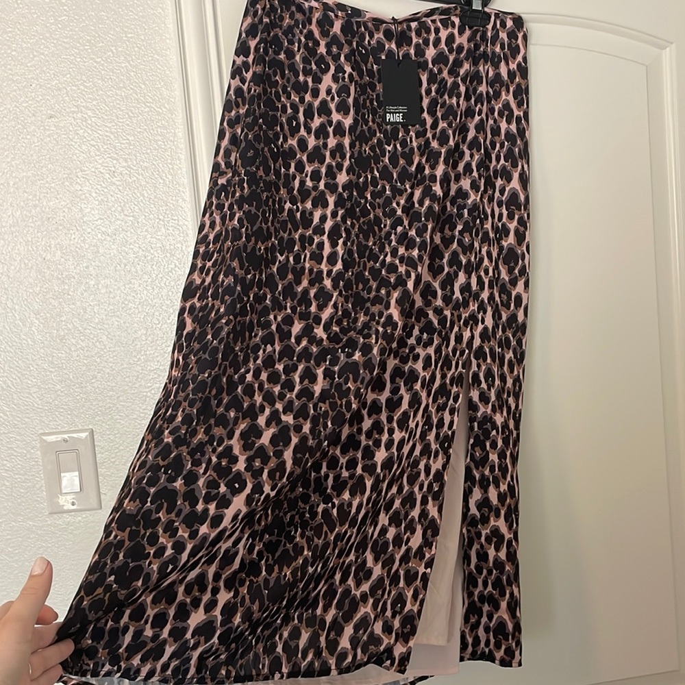 Paige MIDI Skirt with Slit NWT